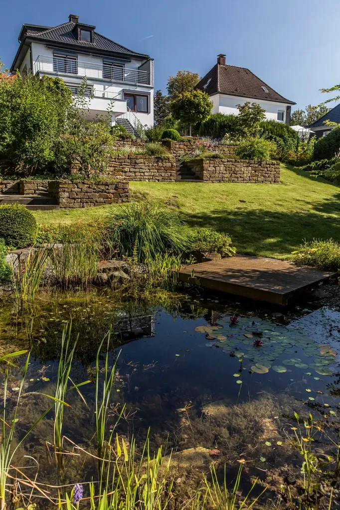 Ein Hanggarten im Grünen